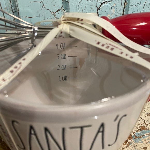 New Rae Dunn mixing bowl with whisk Santa’s helper - Picture 2 of 3